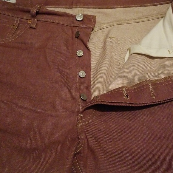 Levi 501 Straight Leg 5 button Fly - Picture 4 of 8